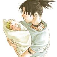 Iruka holding Baby Naruto